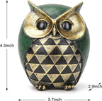 Leekung Owl Statue for Home Decor Accents,Owl Decor for Modern Bathroom Bookshelf Bedroom Mantle Living Room Home Office TV Stand Shelf Boho Decorations,Retro Decor Small Bird Items Gift for Women
