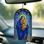 Hologram Nativity Ornament, Radiant Holy Scene Christmas Hanging Decor, Nativity Ornament, Christian Gifts for Mom, Luminous Window & Tree Decoration