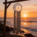LOMOHOO Dream Catcher Gold Feather Pendant Handmade Traditional Dream Catchers Wall Hanging for Kids Bedroom Dorm Room Home Boho Decoration Bohemian Ornament Craft