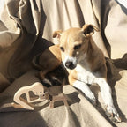 ISHINE Handmade Wooden Dog Gift - Carved Dog Statue, Perfect for Home, Office or Living Room Decor