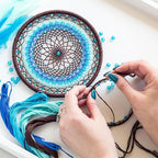 PATIKIL DIY Dream Catcher Kit, Brown, 120mm / 4.7 inches, Customizable, Adult, Nature, Bohemian Style