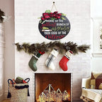 National Lampoon's Christmas Vacation Holiday Decor Wooden Wreath ，Christmas Wooden Hanging Sign Door Decoration Wreath，Christmas Wreath for Home Indoor Outdoor Decoration (A)1