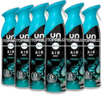 Febreze Air Mist, Air Freshener Spray, Odor Fighting Room Spray, Deodorizer for Home Bathroom Kitchen Office Apartment Dorm Room Classroom, Unstopables Fresh Scent, 8.1oz (Pack of 6)