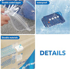 8 Pack Vacuum Storage Bags with Electric Air Pump，2 Jumbo,2 Large,2 Midium,2 Small Bags Space Saver Sealer Bags, Airtight Compression Bags for Clothes, Pillows, Comforters, Blankets, Bedding, Clothing