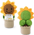 Valentines gift, Handmade Crochet Flowers Sunflower, Emotional Positive Support Crochet, Crochet Toy Doll, Mothers Day, Birthday Gifts for Moms, Home Decor, Gifts for Mom with Gift Box(To My Wife)