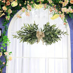 Artificial Olive Swag, Floral Swag with Green Leaves and Olive Fruit, Fake Olive Leaves Decorative Swag