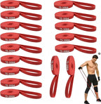 16-Pcs Resistance Bands Set - Premium Elastic Workout Bands for Home Gym, Strength Training, Yoga & Physical Therapy