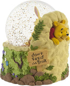 Precious Moments Disney Winnie The Pooh Bear 203704 Resin/Glass Musical Snow Globe - Don't Feed The Bear