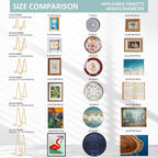 Large Plate Holder Display Stand - 12 inch Super Tall Big Plate Stands for Heavy Duty Display - Metal Picture Frame Stand - Tabletop Easel Stand for Decorative Platter | Plaque | Book - 2 Pack - Gold