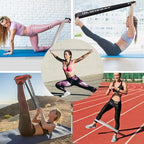 Exercise Resistance Bands with Handles for Working Out, 150/200/250/300 Lbs Workout Bands Set with Door Anchor for Physical Therapy, Yoga, Pilates