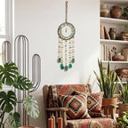 Boho Dream Catchers, Crystal Large Dreamcatcher Green Turquoise Suncatchers for Windows Wall Hangings Decoration Gifts for Adult Girls Bedroom Garden Room Decor