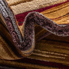 Unique Loom Barista Collection Area Rug - Icatu (5' 1" x 8' Rectangle Beige/Brown)