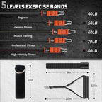 VEICK Resistance Bands, Exercise Bands, Workout Bands, Resistance Bands for Working Out with Handles for Men and Women, Exercising Bands for Fitness Weights Work Out at Home