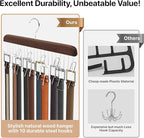 Umo Lorenzo Belt Hanger for Closet - Accessories Organizer Rack for Belts, Ties, and Scarves