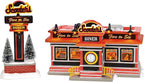 Department 56 Original Snow Village Scooter's Diner Lit Animated Buidling and Figurine Set, 6.1 Inch, Multicolor