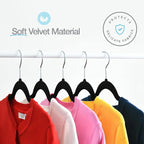 Home-it Premium Velvet Hangers 50 Pack - Heavy Duty Ultra Thin Black Suit Clothes Hangers Non Slip for Closet, Shirt Pants, Hook Swivel 360