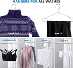 Fayleeko Stainless Steel Wire Coat Hangers - Heavy Duty, Ultra Thin, Space Saving (10 pack, 17.7 Inch)