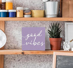 SRADMO Botanical Eucalyptus Leaves Wood Box Sign Desk Decor, Rustic Eucalyptus Leaves Wooden Block Box Sign Decoration For Home Office Shelf Table Decor (Purple)