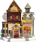 MOMENTS IN TIME Christmas Village Building, Bed and Breakfast with LED Lights - Battery Operated (not Included) (8.5" H x 8.3" W x 5.5" D)