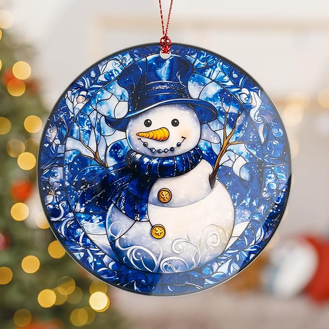 Snowman Christmas Ornaments 2026, Cute Snow Man Christmas Decoration, Tree Decorations Hanging Ornament, Snow Man Decor, Christmas Ornaments Home Decor, Unique Snowman Gifts for Women Men
