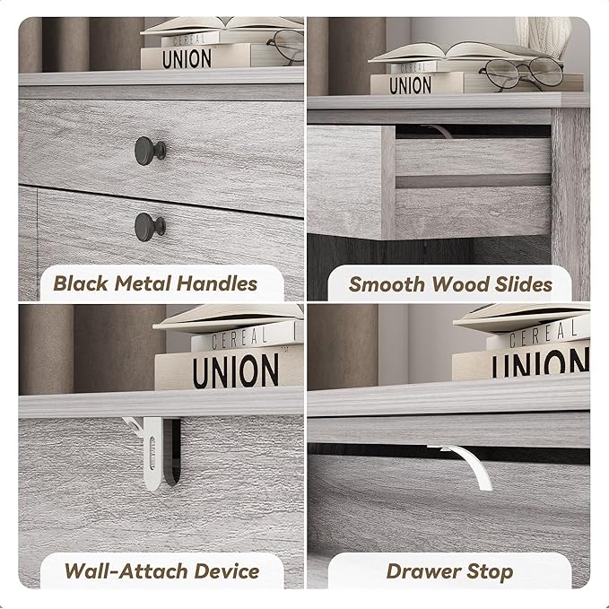Shoe Storage Cabinet with 2 Flip Drawers, Narrow Freestanding Hidden Shoe Rack Cabinet, Pet-Proof Shoe Organizer for Closet, Entryway, Hallway, Wash Grey