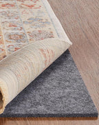 Veken Non Slip Cushioned Rug Pad Gripper 9 x 12 Ft, Felt and Silicone Backing, 1/8 inch Thick Carpet Liner for Hardwood Floors and Finishes, Under Area Rugs Anti Skid Mat, Keep Rugs Safe and in Place