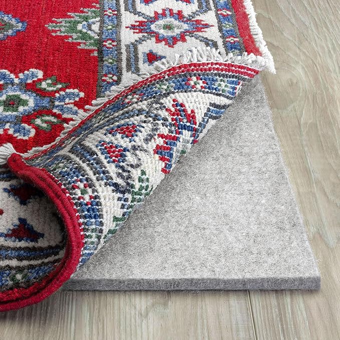 RUGPADUSA - Eco-Plush - 7'10" x 9'10" - 1/4" Thick - 100% Felt - Premium Cushioned Rug Pad - Available in 3 Thicknesses, Many Custom Sizes