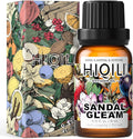 HIQILI Sandal Gleam Diffuser Oil for Ultrasonic Diffusers & Humidifiers, Water Soluble Fragrance Oil, Relaxing Aromatherapy, Long-Lasting Home Air Freshener - 0.34 Fl Oz