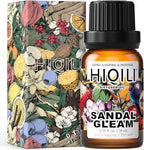 HIQILI Sandal Gleam Diffuser Oil for Ultrasonic Diffusers & Humidifiers, Water Soluble Fragrance Oil, Relaxing Aromatherapy, Long-Lasting Home Air Freshener - 0.34 Fl Oz