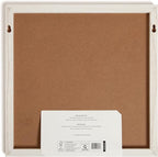U Brands Rustic Monthly Dry Erase Board with White Wooden Frame, Office Supplies, 14” x 14”