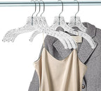 Quality Clear Plastic Hangers 96 Pack - Crystal Cut for Shirts, Suits, Coats, Dresses Hangers, Heavy Duty & Nonslip Design with Swivel Hook, 17 inches