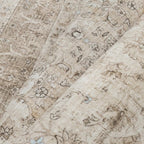 Beige Area Rug 5x7 for Living Room Washable Vintage Carpet Low Pile Non Slip Distressed Soft Traditional Retro Oriental Large Accent Throw Rug Office Kitchen Bedroom Bathroom Dining Room