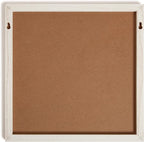 U Brands Rustic Monthly Dry Erase Board with White Wooden Frame, Office Supplies, 14” x 14”