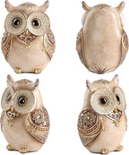 Smadeer Owl Statue for Home Decoration for Shelf Bookshelf OfficeTable Indoor Decor Accents Adorable Big Eye Owl Statues and Sculptures Animal Owls Gift for Bird Lover Cute Figurine