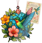 Hummingbird Gifts for Women - Christmas Ornament 2026 - Beautiful Christmas Ornaments Decorative Hummingbird with Meaningful Story Card Humming Bird Valentines Birthday Teacher Gift