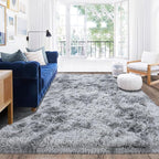 Rugs for Living Room 5x7, Soft Shaggy Modern Shag Area Rug for Bedroom, Upgrade Non-Slip Plush Fluffy Carpet for Kids Boys Girls Room Home Decor Aesthetic, Light Grey