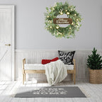 WreathDream 20 inch Artificial Christmas Wreath Winter Wreath for Front Door with Champagne Gold Berry,Christmas Balls for Front Door Farmhouse Indoor Outdoor Holiday Home Decor