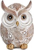 Smadeer Owl Statue and Figurine for Home Decor Accents Adorable Owl for Shelf Bookshelf Bedroom Living Room Office Table Desk Modern Decorations Animal Sculpture for Birds Lovers