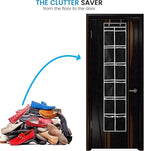 ZOBER Over the Door Shoe Organizer - 12 Mesh Pockets, Space Saving Hanging Shoe Holder for Maximizing Shoe Storage, Accessories, Toiletries, Etc. No Assembly Required, Organizer for Shoes 57½” x 12”