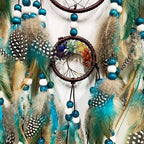 Large Dream Catchers,Dream Catchers for Adults,Dream Catcher Wall Hangings,Peacock Suncatcher,Stained Ornament,Gifts for Women,Lovers,Couple,Friend,Bestie