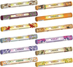 Tulasi Incense Sticks Pack of 12 Natural Scent (240 Sticks) Variety Fragrance of Coconut, White Sage, Red Rose, Palo Santo Lavender & Cinnamon etc, Ideal for Meditation & Positive Vibes