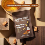 Happy Wax Fan Man Cave Collection Scented Natural Soy Wax Melts – 6 Total Oz. of Scented Wax Melts, Collection Includes Desert Torchwood, Bourbon & Wood and Bonfire