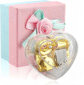 Heart Shaped Acrylic Clear Music Box,Wind Up Musical Box Gift for Girls,Women,Granddaughter,Babies,Perfect for Anniversary,Birthday,Valentine's Day,Christmas,Melody: You are My Sunshine