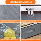 90L Under Bed Storage Containers,2-Pack Closet Organizers and Storage Bins,for Organization and Storage Clothes, Shoes, Blankets & Pillows,Visible Transparent Top Storage Bins with Lids, Grey