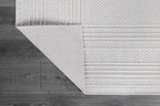 Micro Loop Indoor Rug White 8x10 Boho Geometric Neutral Area Rugs for Living Room Soft Luxury Modern Low and High Pile Durable Stain Resistant Non-Shedding Indoor Area Carpet 8 x 10