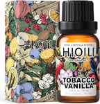 HIQILI Tobacco Vanilla Fragrance Oil, Refill for Diffusers & Humidifiers, Hotel-Grade Scent, Suitable for Home Use - 0.34 Fl Oz