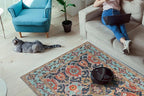 Keen Home Design 2x10 Rug - Machine Washable Runner Rug with Non-Slip Backing, Ideal for Hallway, Entryway, Kitchen, Laundry Room - Vintage, Easy Clean, Durable, Low Pile - (2'6" x 10')