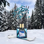 COCORRÍNA Reed Diffuser - Skiing in Aspen Reed Diffuser Set with 8 Sticks & Preserved Baby's Breath, Reed Diffuser for Home Bathroom Shelf Decor