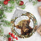 Cattle Stained Glass Orament - Christmas Ornament - Christmas Decorations for Tree - Holiday Present ldeas - Gift Exchange