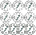 10-Pack 8 Inch Wire Wreath Frame – Round Metal Wreath Form with Ring Design for DIY Crafts, Floral Projects, and Home Decor – Dark Green Wire Frame for Christmas Holiday & Weddings